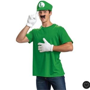 Super Mario Brothers Luigi Hat and Gloves